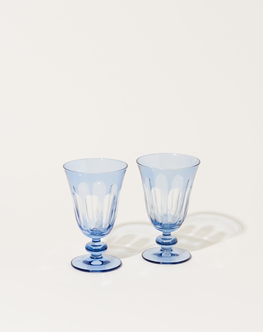 Home Sir Madam | Rialto Glass Tulip Set In Thistle