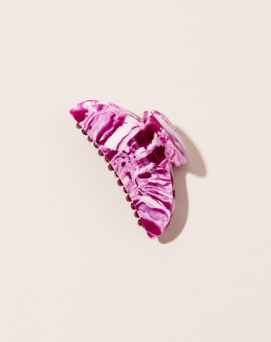 Apothecary Machete | Midi Heirloom Claw In Marbled Orchid