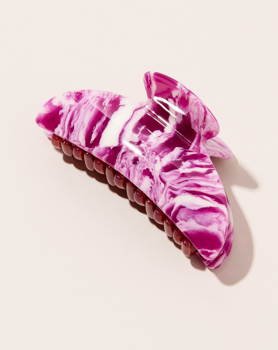 Apothecary Machete | Midi Heirloom Claw In Marbled Orchid