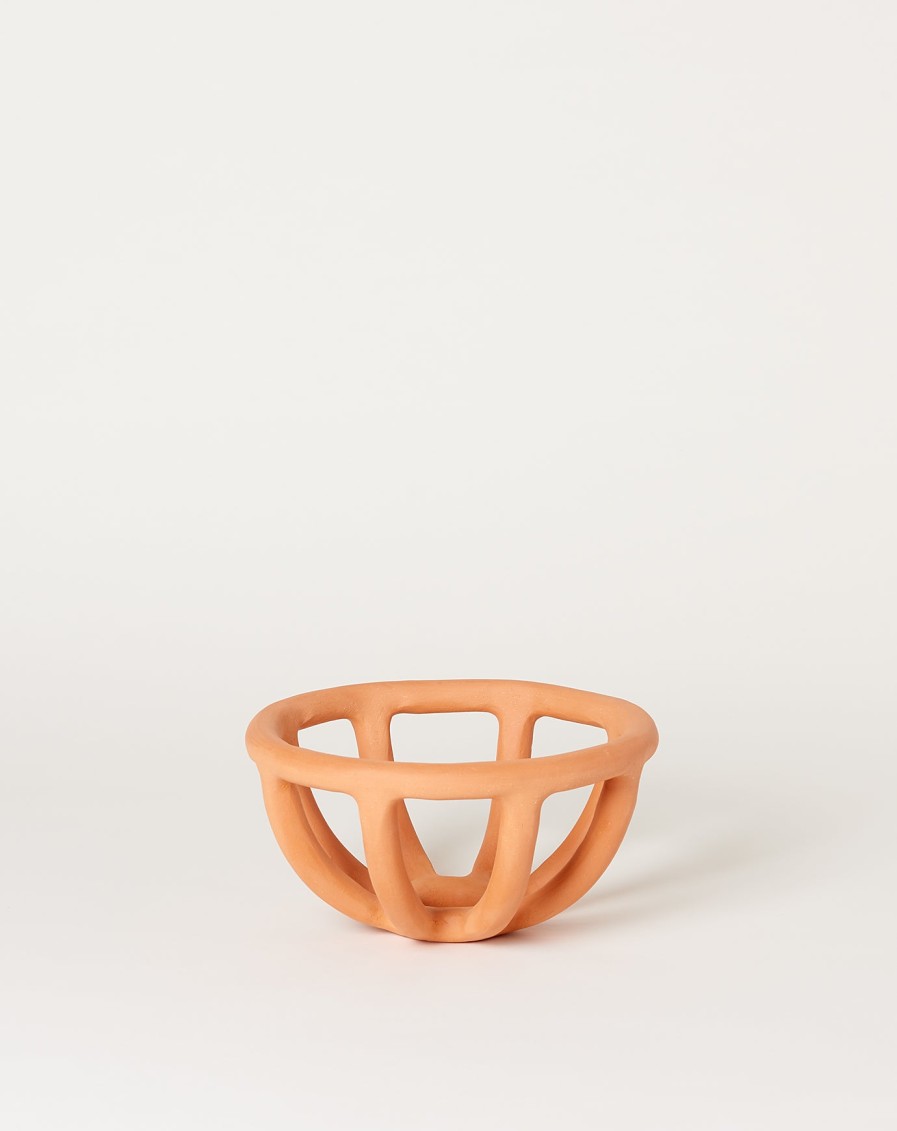 Home SIN | Small Prong Bowl In Terracotta