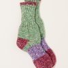 Accessories Kapital | 56 Slub Yarns Pop Socks In Green