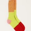 Accessories Kapital | 56 Yarns Linen Grandrelle Socks In Orange