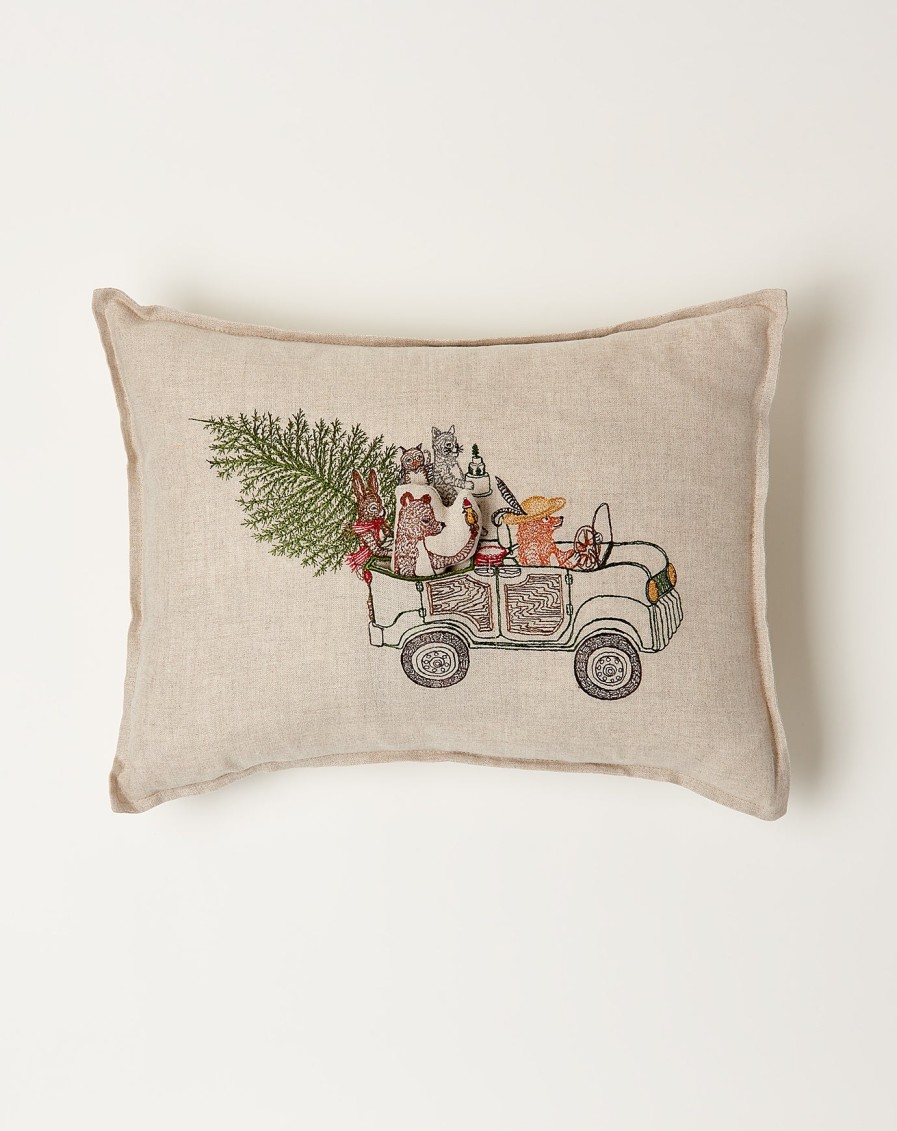 Home Coral Tusk | Christmas Tree Car Pocket Pillow