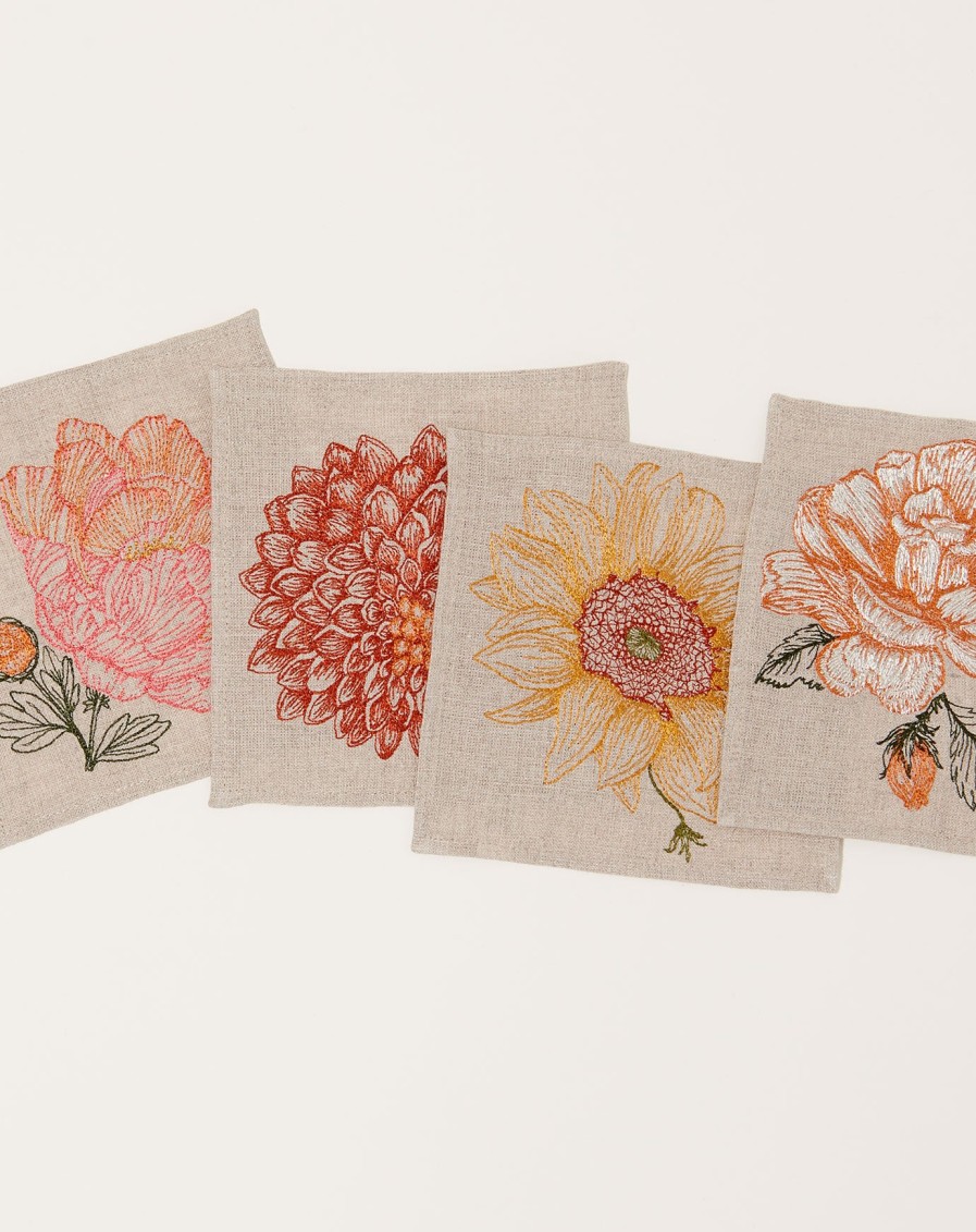 Home Coral Tusk | Paradise Garden Cocktail Napkin Set