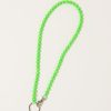 Accessories Ina Seifart | Perlen Long Keyholder In Neon Green On Neon Green