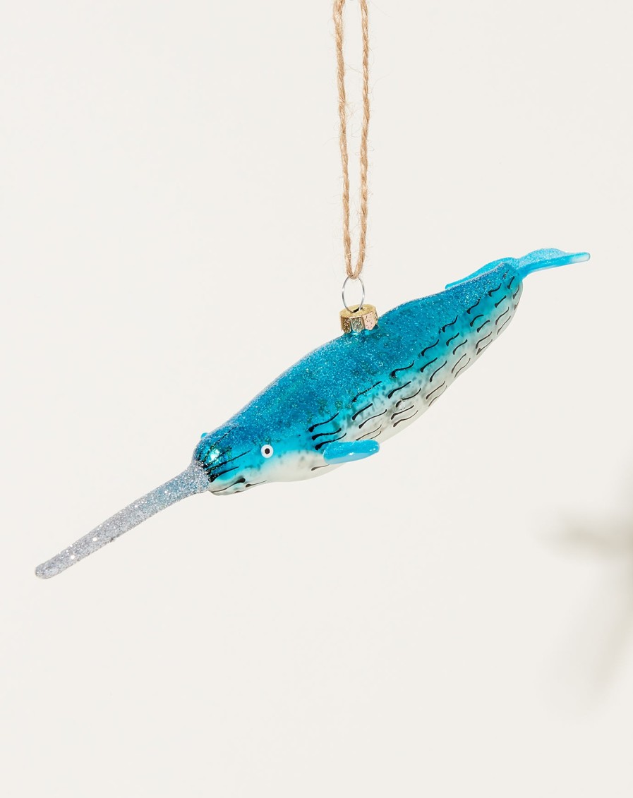 Home Cody Foster | Narwhal Ornament In Blue