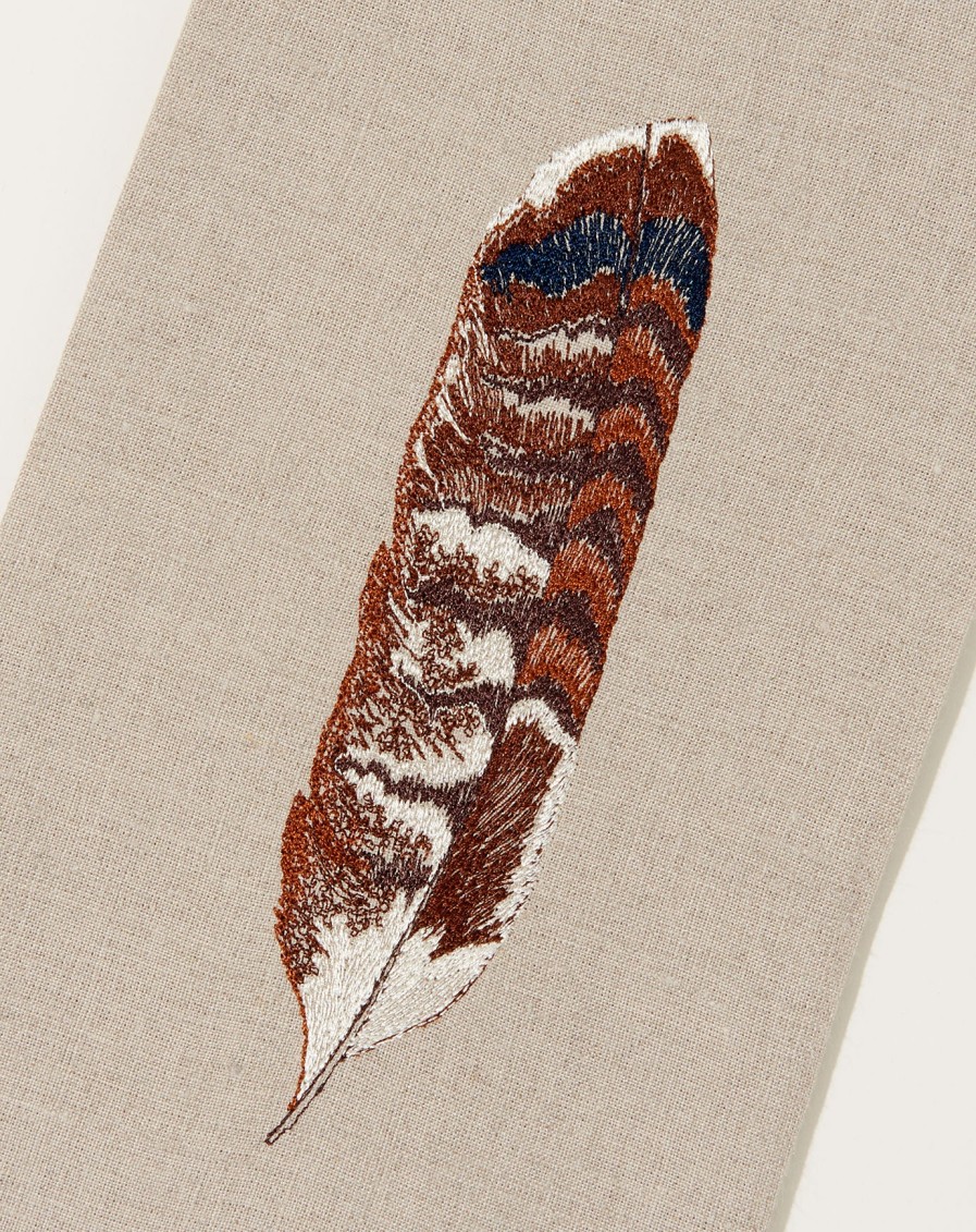 Home Coral Tusk | Red Tail Hawk Feather Tea Towel