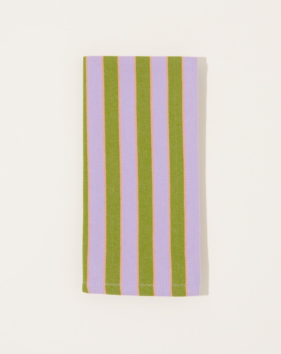 Home Dusen Dusen | Herb Stripe Napkin In Sage