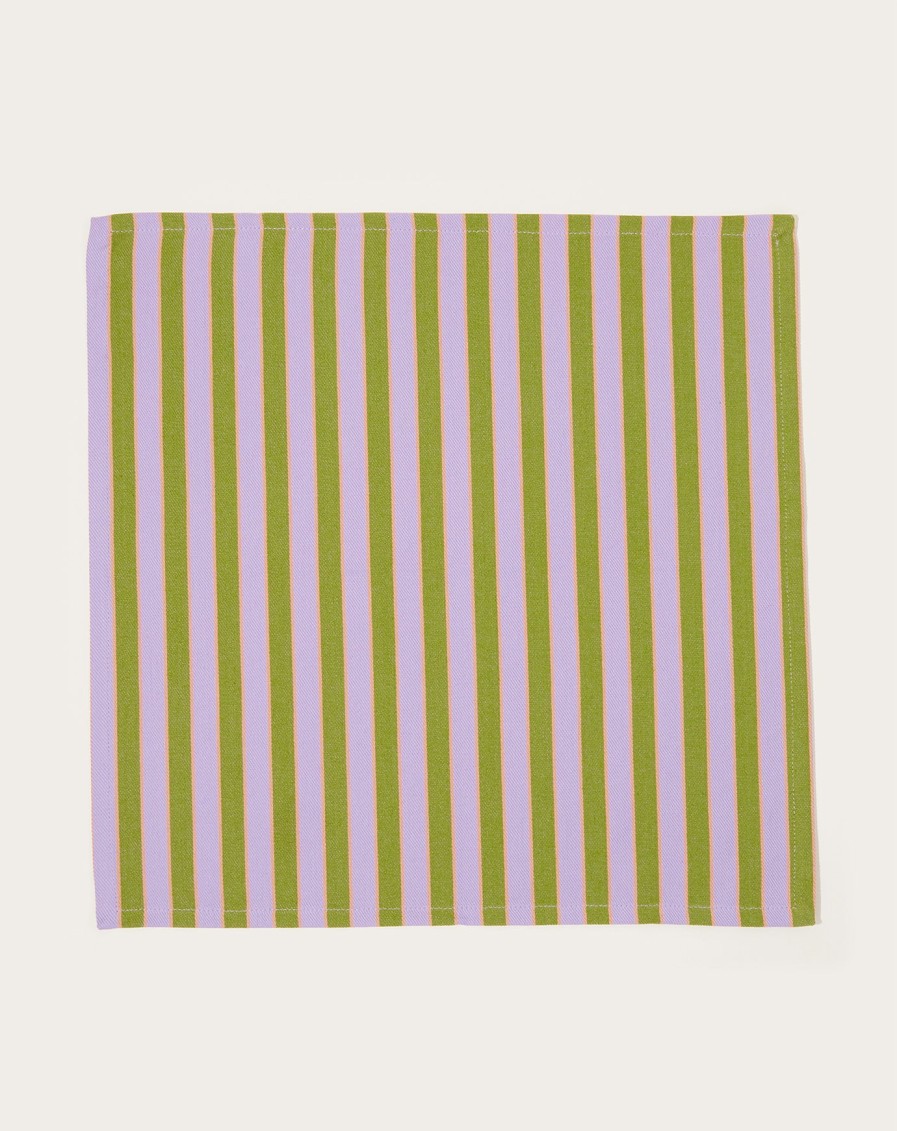 Home Dusen Dusen | Herb Stripe Napkin In Sage