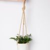 Home MQuan Studio | Hanging Planter In Full Moon White