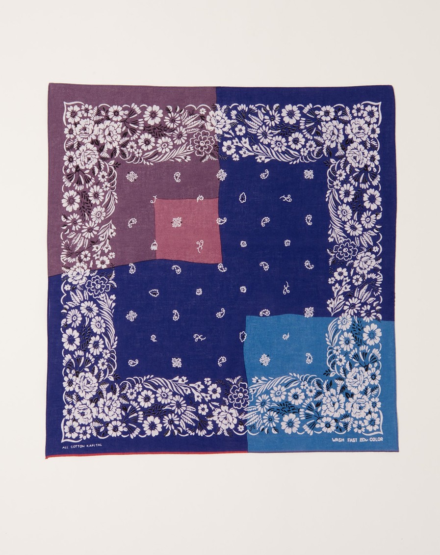 Accessories Kapital | Garden Patchwork Bandana In Purple