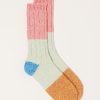 Accessories Kapital | 56 Yarns Linen Grandrelle Socks In Pink