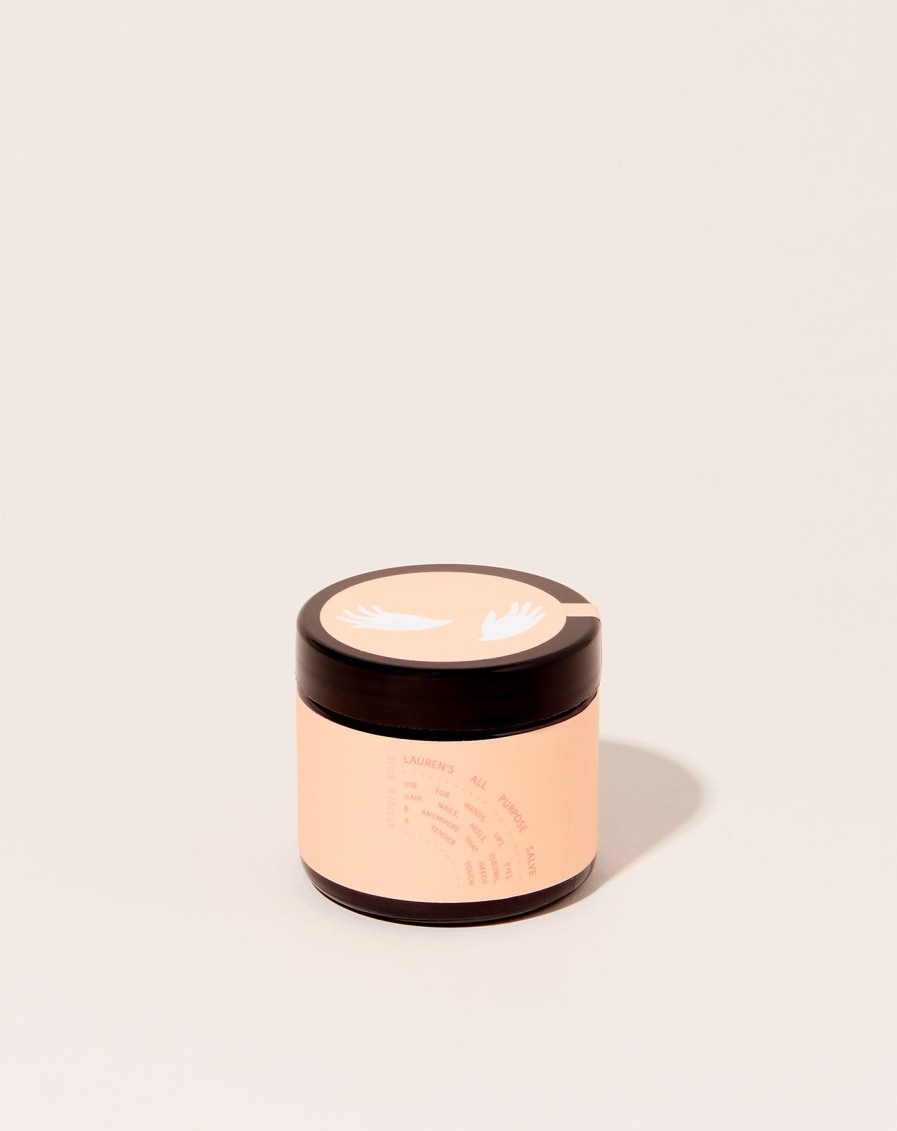 Apothecary Lauren's All Purpose | Lauren'S All Purpose Salve Travel Jar In Rose Vetiver