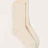 Accessories Nishiguchi Kutsushita | Silk Cotton Lounge Socks In Ivory