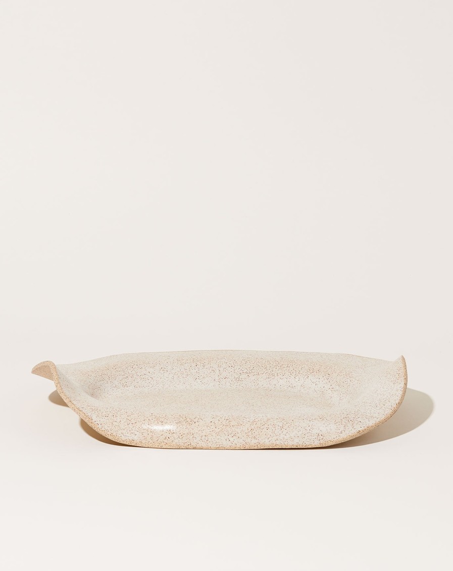 Home SIN | Manta Oval Platter In Speckled White