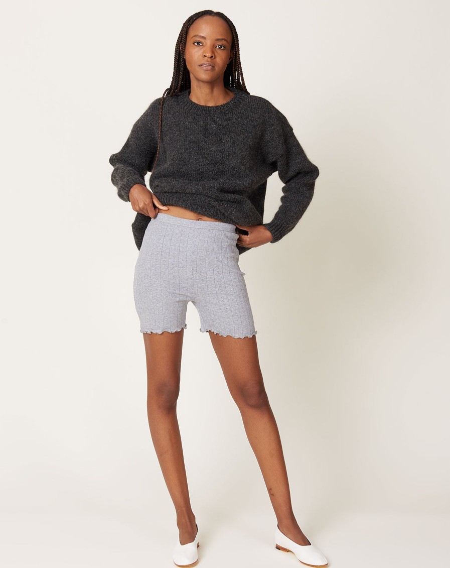 Apparel Skall Studio | Edie Shorts In Grey Melange