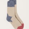 Accessories Kapital | 96 Yarns Apolo Heel Socks In Ecru