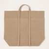 Accessories Amiacalva | Washed Canvas 6 Pocket Tall Tote In Taupe