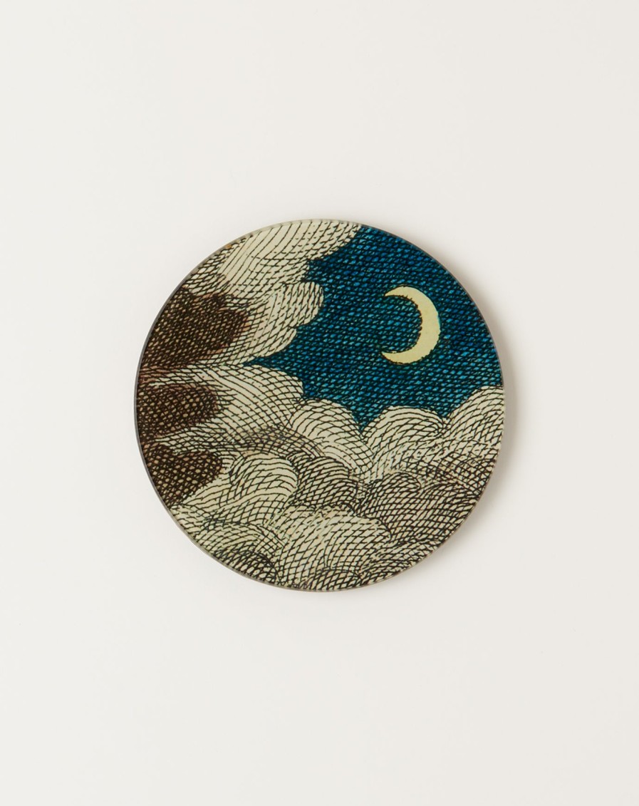 Home John Derian | Clouds & Crescent Moon 5 3/4" Round