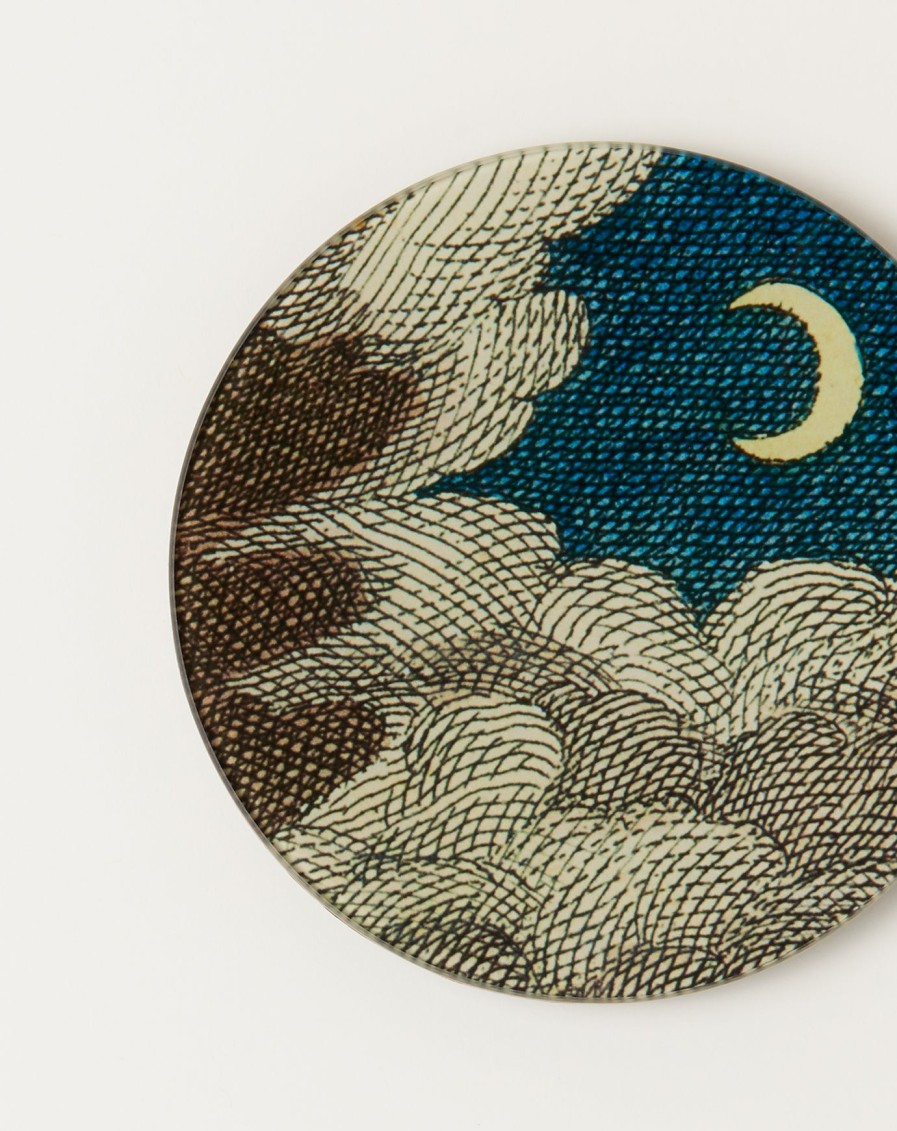 Home John Derian | Clouds & Crescent Moon 5 3/4" Round