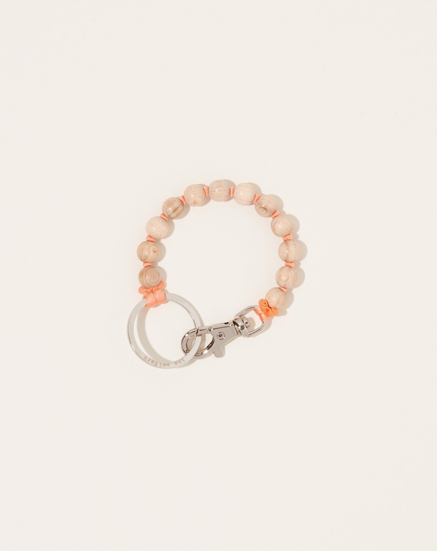 Accessories Ina Seifart | Perlen Short Keyholder In Natural On Peach