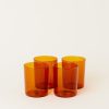 Home Maison Balzac | Set Of 4 Goblets In Amber