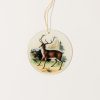 Home John Derian | Red Deer Round Ornament