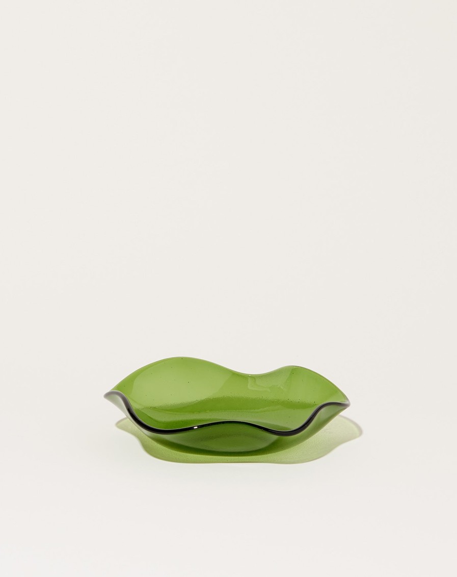 Home Sophie Lou Jacobsen | Small Petal Plate In Olive (Transparent)