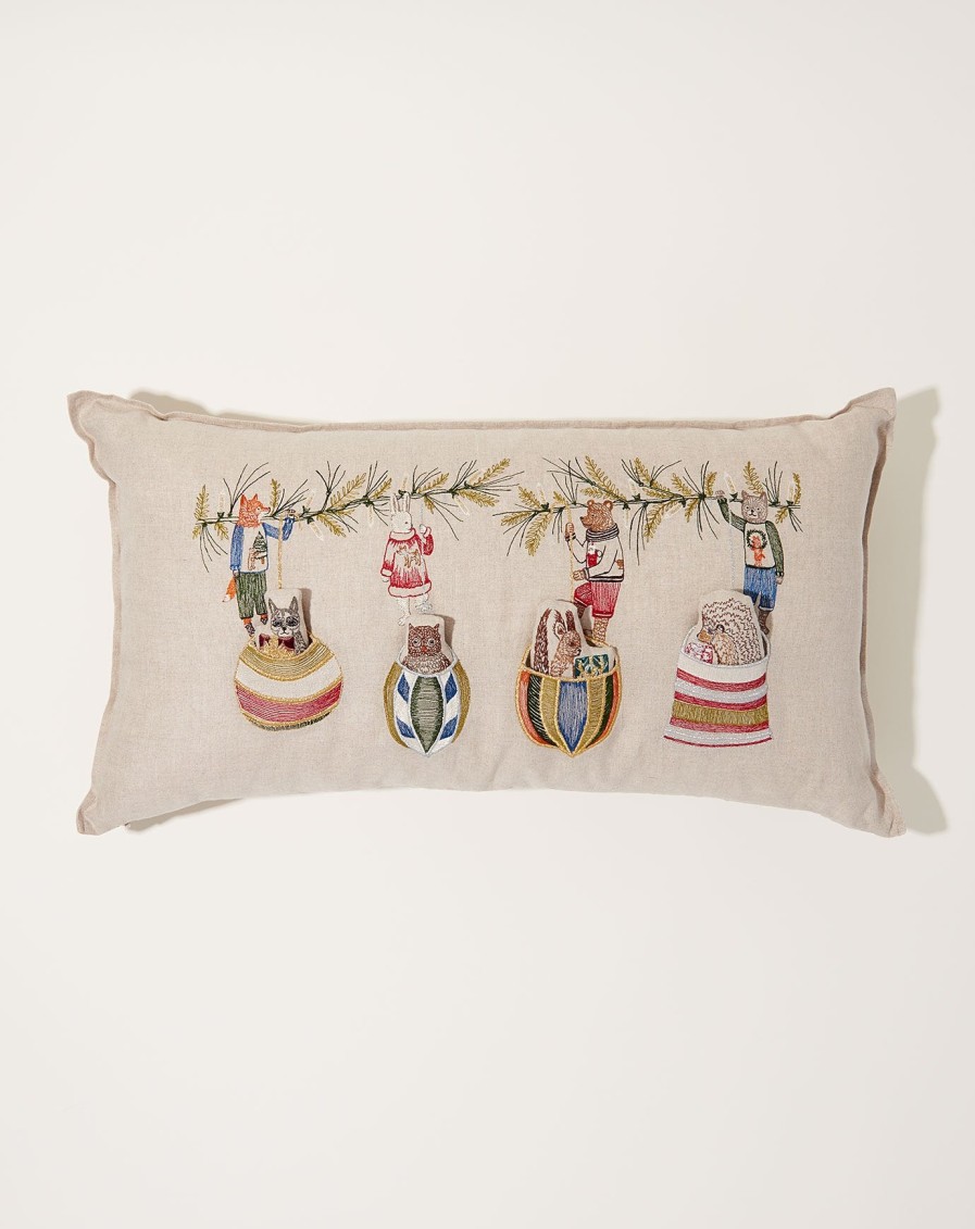 Home Coral Tusk | Deck The Halls Pocket Pillow