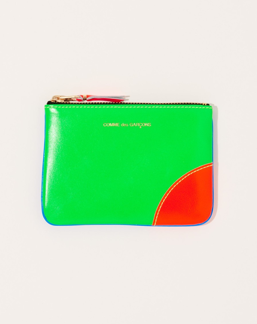 Accessories Comme des Garons | Super Fluo Pouch In Green And Blue