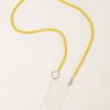 Accessories Ina Seifart | Handykette Iphone Necklace In Yellow On Rose