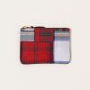 Accessories Comme des Garons | Tartan Patchwork Pouch In Red