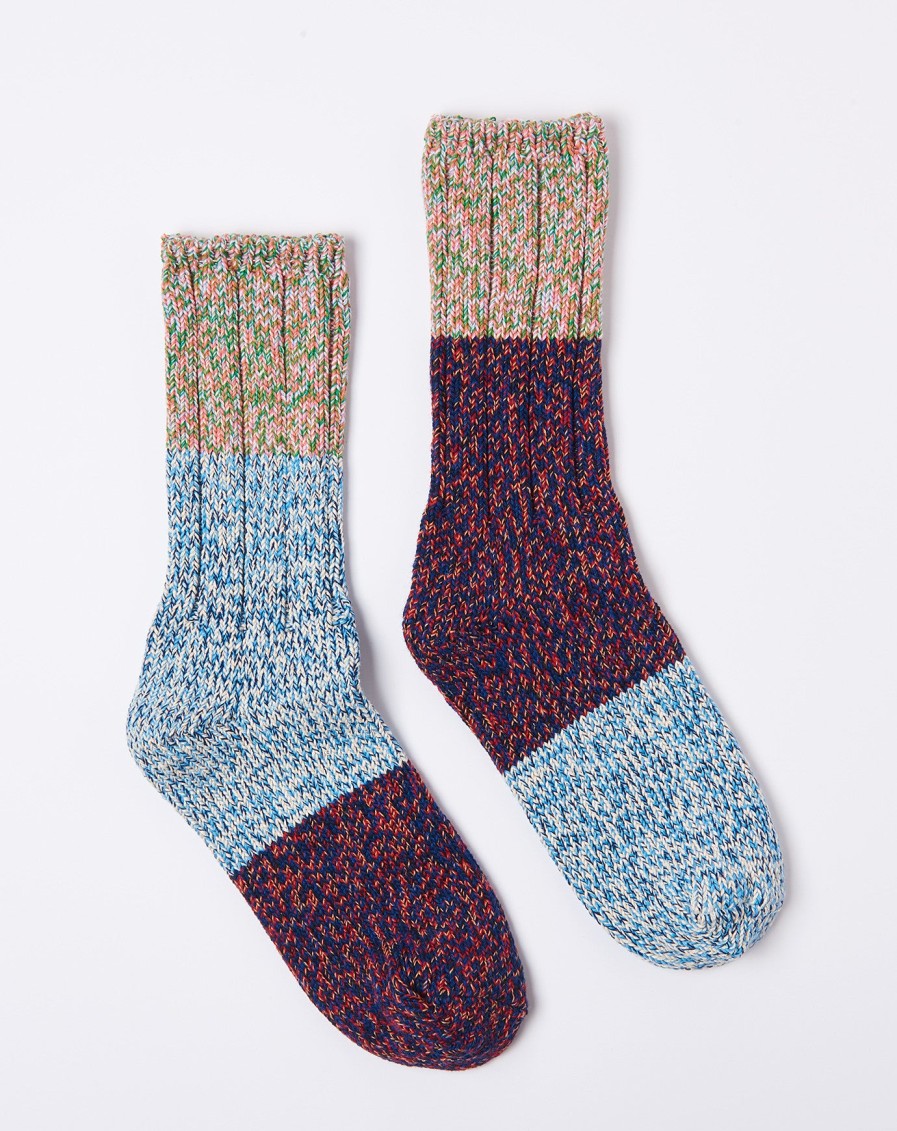 Accessories Kapital | Asymmetry Gogh Socks In Green