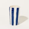 Home Isabel Halley | Water Cup In Blue Stripes