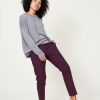 Apparel 6397 | Pull On Trouser In Dark Purple