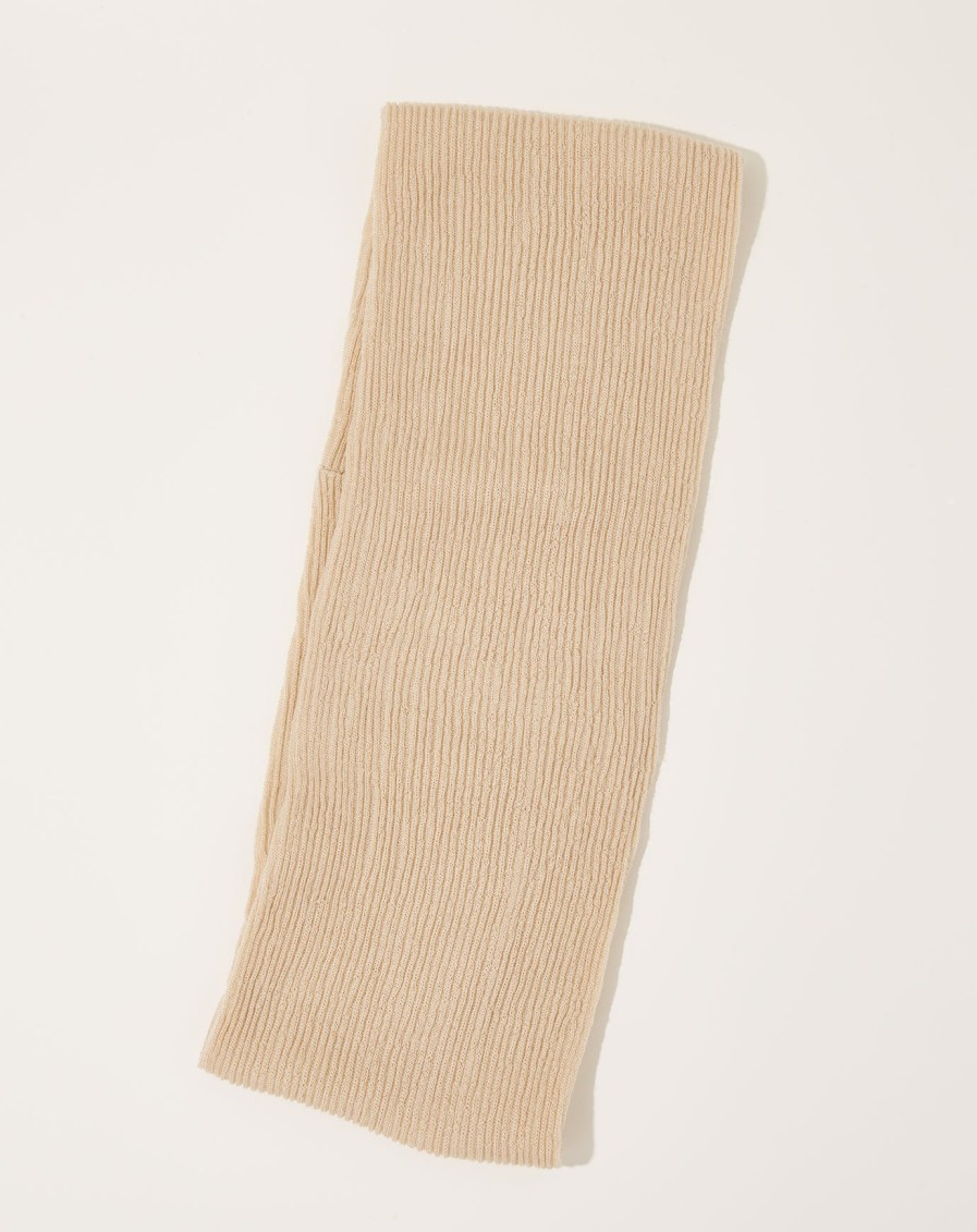 Accessories Nishiguchi Kutsushita | Merino Snood In Beige