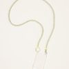 Accessories Ina Seifart | Handykette Iphone Necklace In Light Grey On Neon Yellow