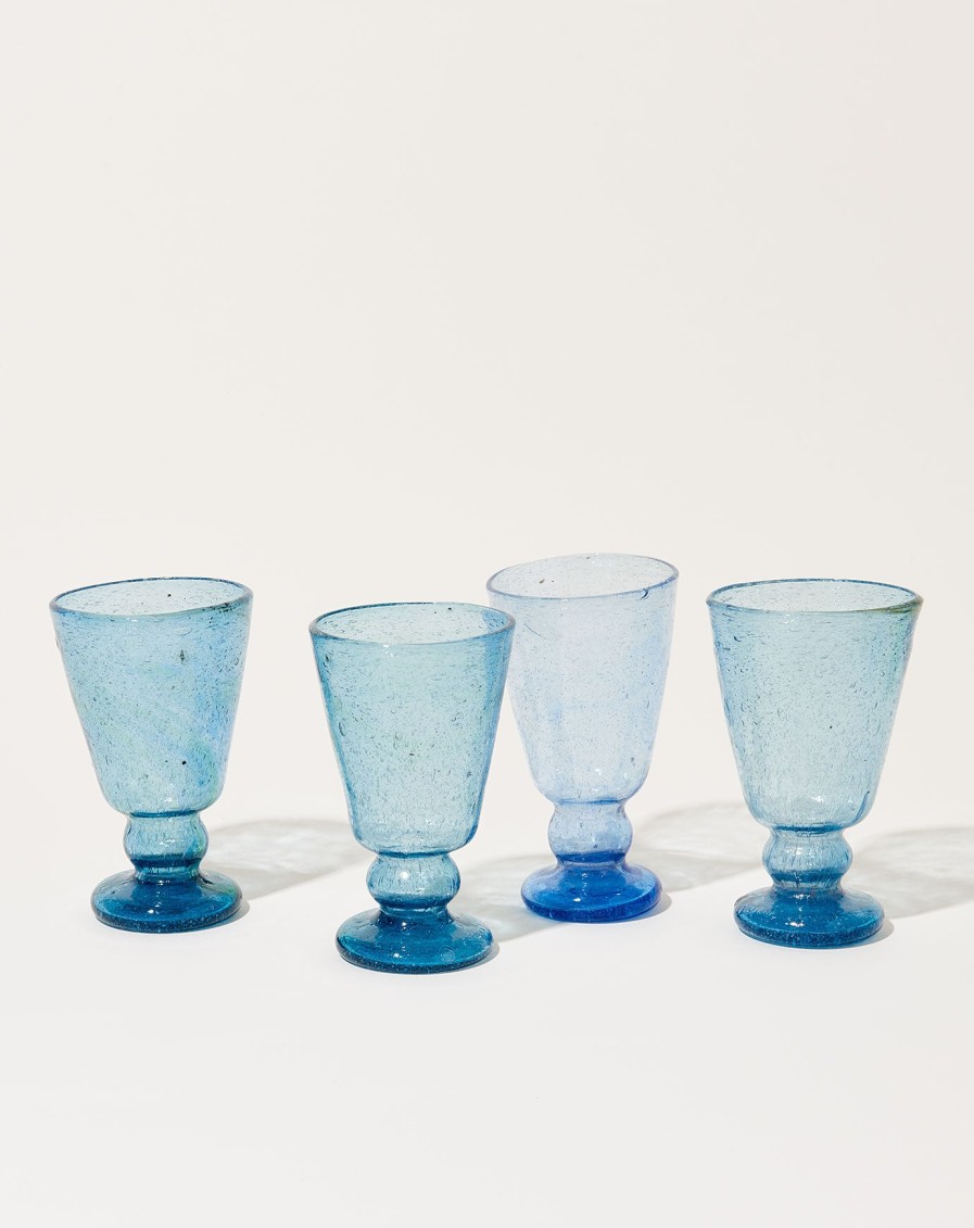 Home Malaika | Sultan Wine Glass In Blue