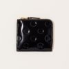 Accessories Comme des Garons | Polka Dots Embossed Zip Around Wallet In Black