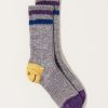 Accessories Kapital | 60 Yarns Gandrelle Ivy Smilie Socks In Grey