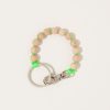 Accessories Ina Seifart | Perlen Short Keyholder In Natural On Neon Green