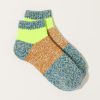 Accessories Kapital | 56 Yarns Gogh Grandrell Ankle Socks In Blue