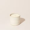 Apothecary Na Nin | Essential Oil Off White Ceramic Candle: Basil & Bergamot