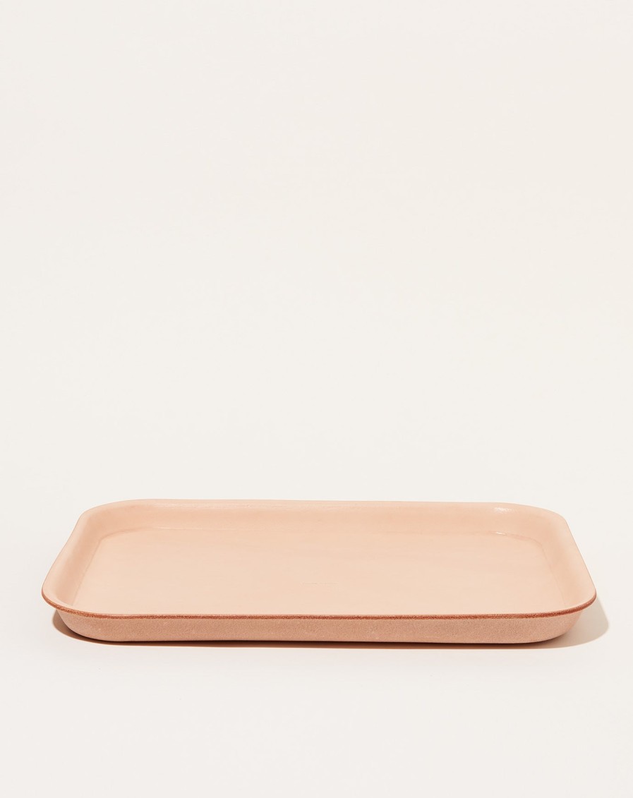 Home Hender Scheme | Leather Tray L In Natural