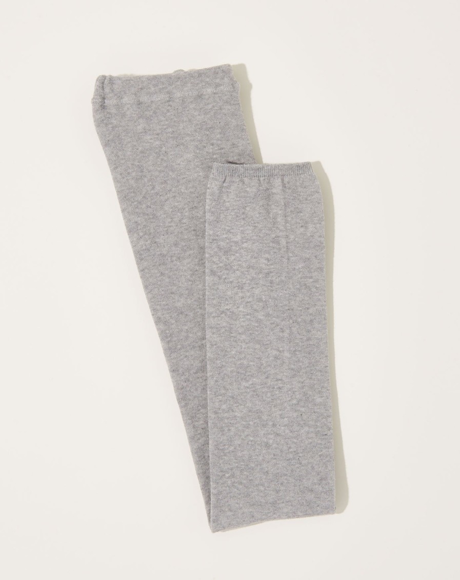 Accessories Nishiguchi Kutsushita | Silk Cotton Leggings In Light Grey