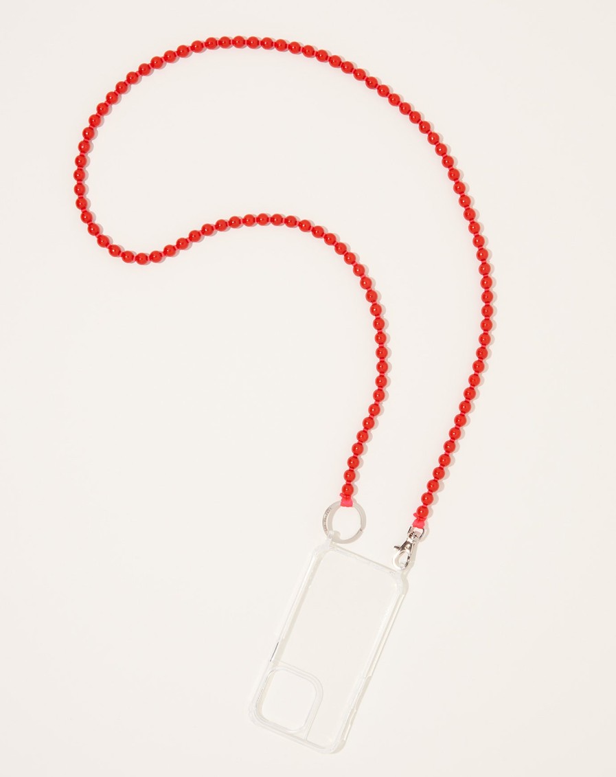 Accessories Ina Seifart | Handykette Iphone Necklace In Red