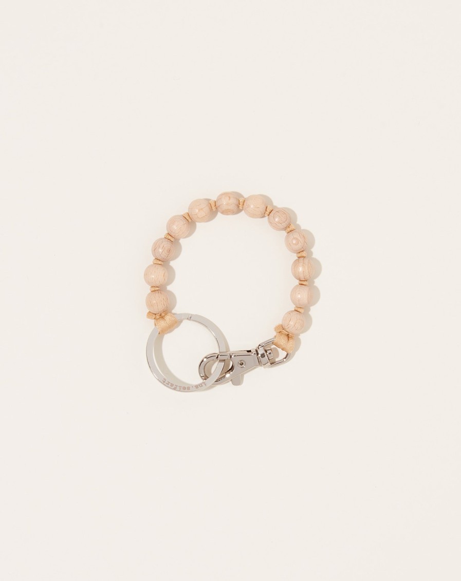 Accessories Ina Seifart | Perlen Short Keyholder In Natural On Beige