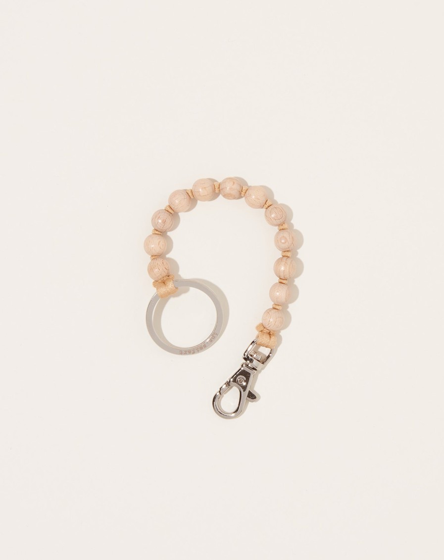 Accessories Ina Seifart | Perlen Short Keyholder In Natural On Beige