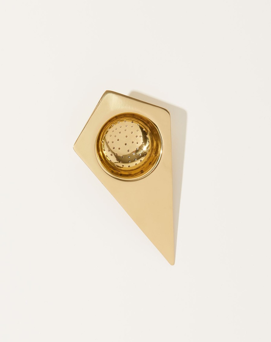 Home Sir Madam | Tea Strainer In Brass