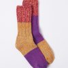 Accessories Kapital | Asymmetry Gogh Socks In Pink